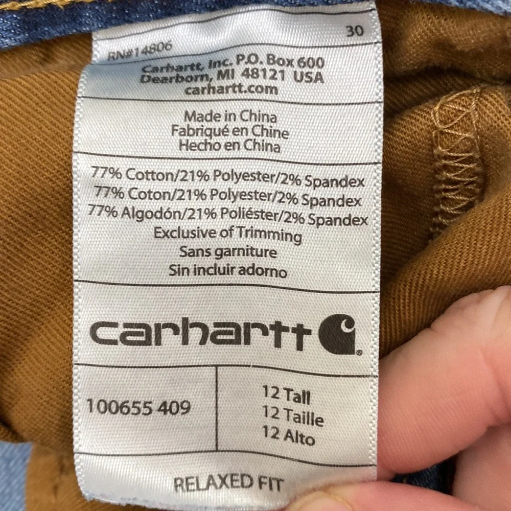 Tall Carhartt Relaxed Fit Jeans - Picture 6 of 7